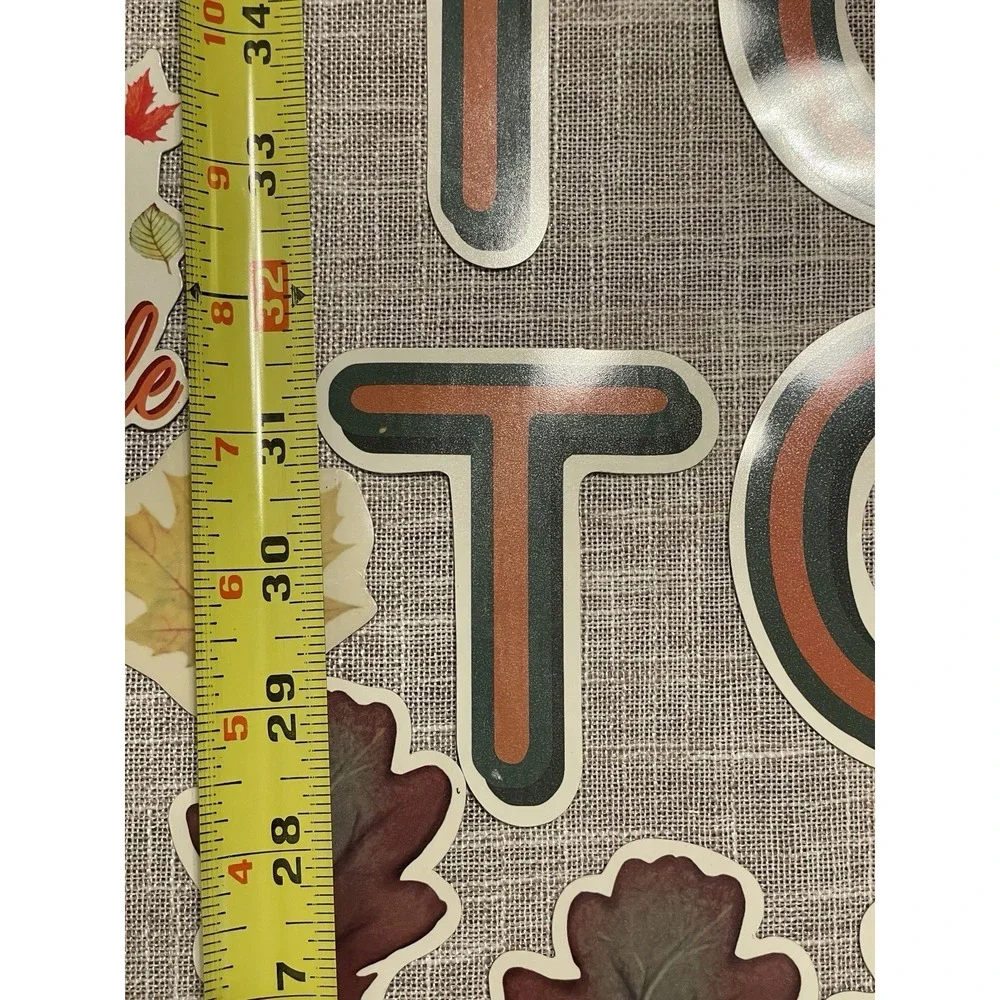 Vtg Die Cut Large Fall Autumn Thanksgiving Magnets Glossy Flexible Turkey Garage